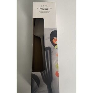 - Sur La Table 4-Piece Silicone Utensil Set In Gray Nonstick